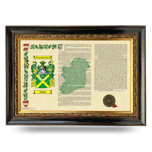 Dowda Armorial Landscape Framed - Heirloom
