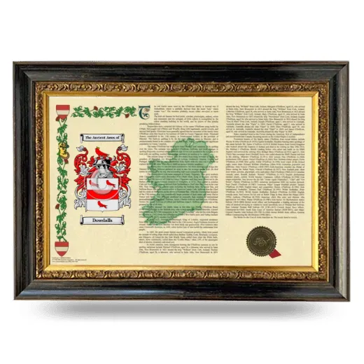 Dowdalls Armorial Landscape Framed - Heirloom