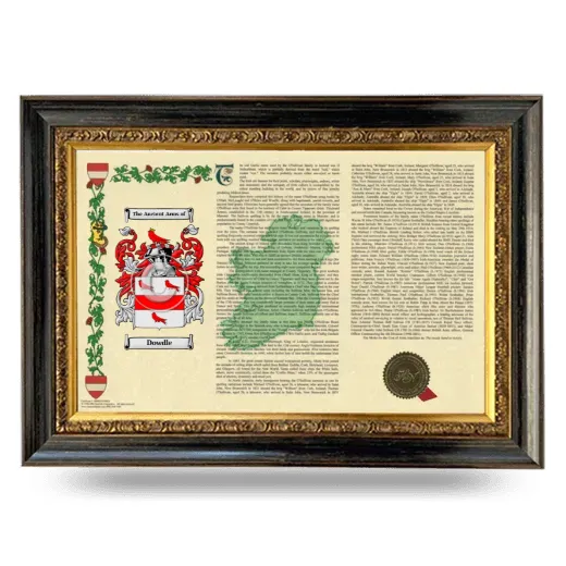Dowdle Armorial Landscape Framed - Heirloom