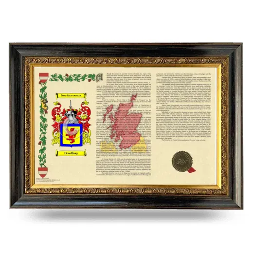 Dowthay Armorial Landscape Framed - Heirloom