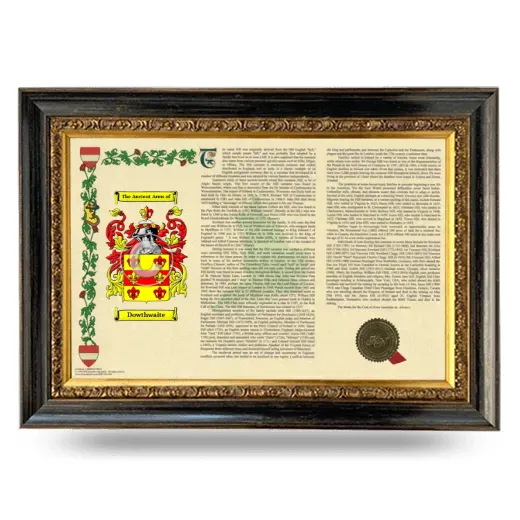 Dowthwaite Armorial Landscape Framed - Heirloom