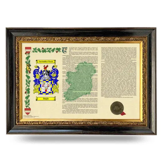 Doyle Armorial Landscape Framed - Heirloom