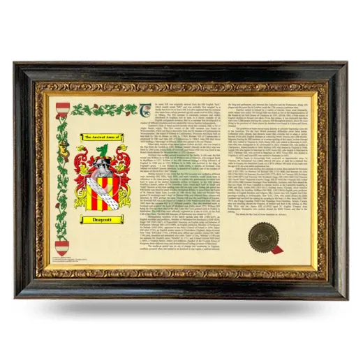 Draycott Armorial Landscape Framed - Heirloom