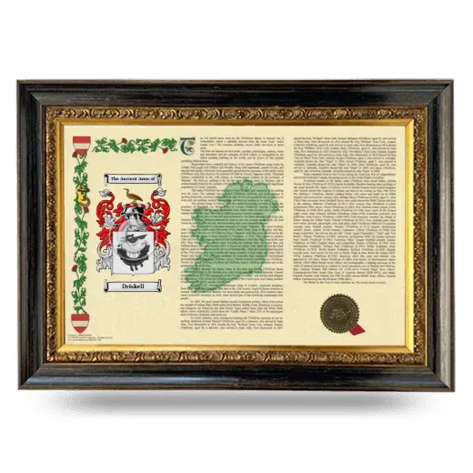 Driskell Armorial Landscape Framed - Heirloom