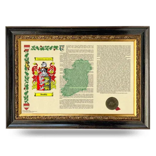 Droddy Armorial Landscape Framed - Heirloom
