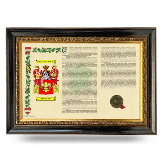 Du maine Armorial Landscape Framed - Heirloom