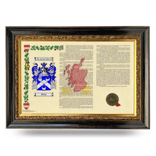 Du'ry Armorial Landscape Framed - Heirloom