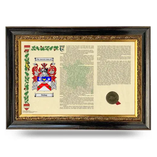 Duboy Armorial Landscape Framed - Heirloom