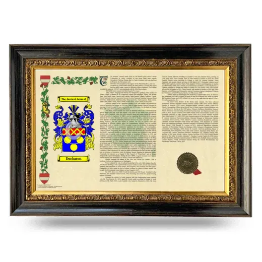 Ducharon Armorial Landscape Framed - Heirloom