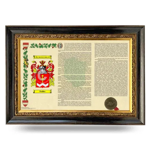 Duden Armorial Landscape Framed - Heirloom