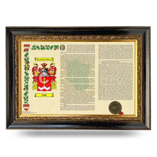 Dudy Armorial Landscape Framed - Heirloom