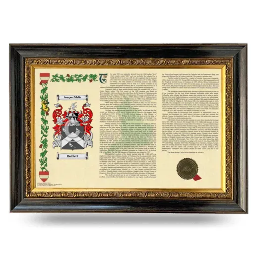 Duffett Armorial Landscape Framed - Heirloom