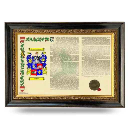 Duffus Armorial Landscape Framed - Heirloom