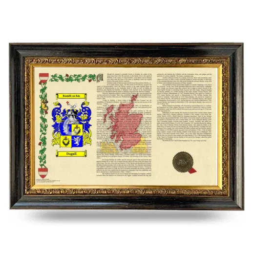 Dugall Armorial Landscape Framed - Heirloom