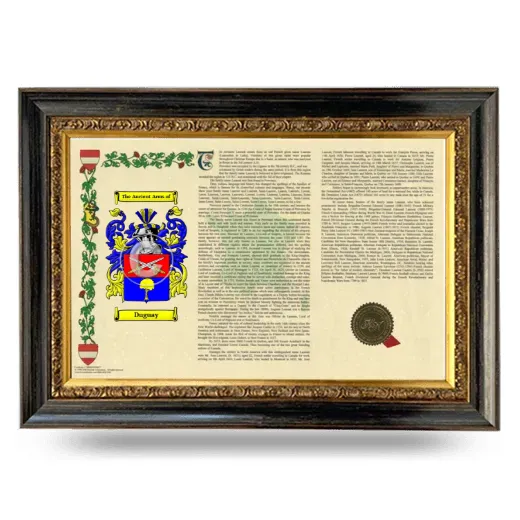 Duguay Armorial Landscape Framed - Heirloom