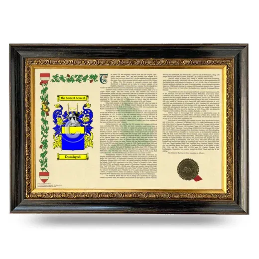 Dumhynd Armorial Landscape Framed - Heirloom