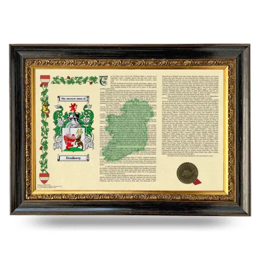 Dunleavy Armorial Landscape Framed - Heirloom