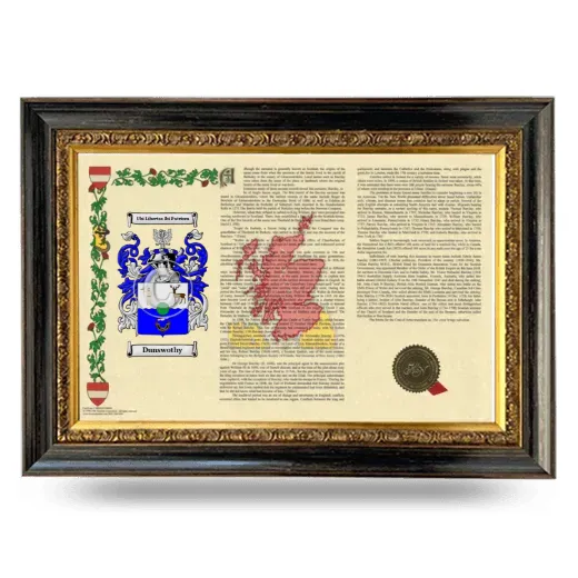 Dunswothy Armorial Landscape Framed - Heirloom