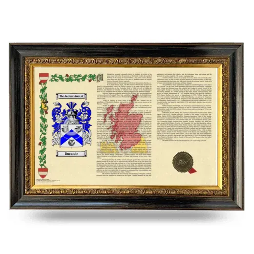 Durande Armorial Landscape Framed - Heirloom