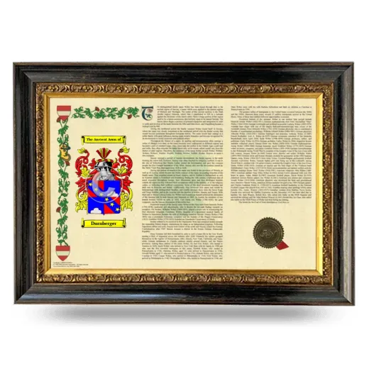 Durnberger Armorial Landscape Framed - Heirloom