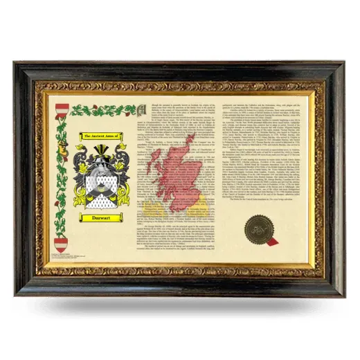 Durwart Armorial Landscape Framed - Heirloom