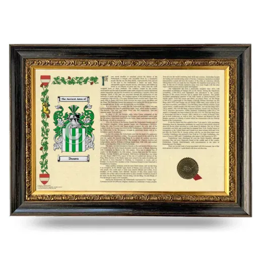 Dusen Armorial Landscape Framed - Heirloom