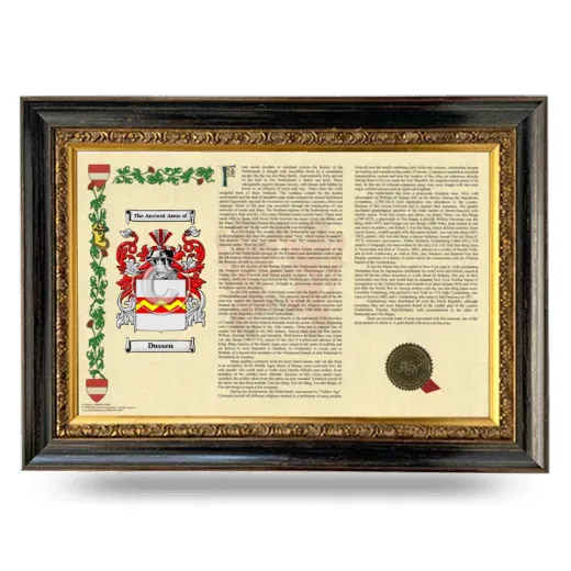 Dussen Armorial Landscape Framed - Heirloom