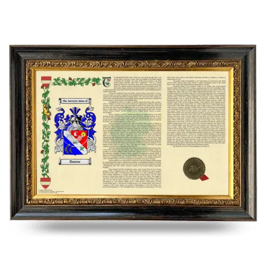 Duster Armorial Landscape Framed - Heirloom