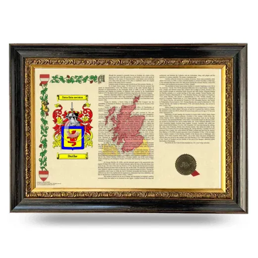 Duthe Armorial Landscape Framed - Heirloom