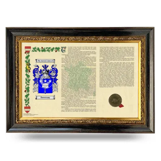 Duvernay Armorial Landscape Framed - Heirloom