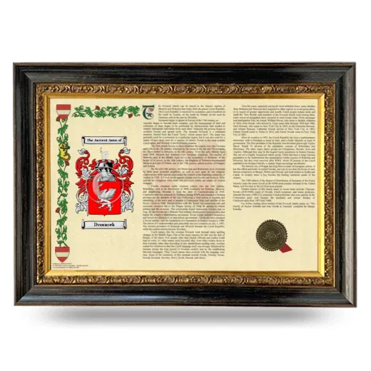 Dvoracek Armorial Landscape Framed - Heirloom