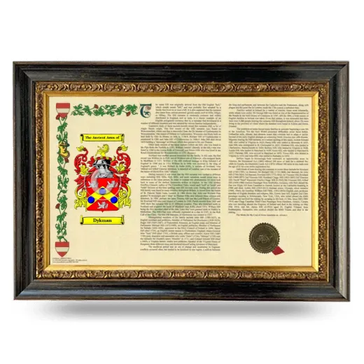 Dykman Armorial Landscape Framed - Heirloom