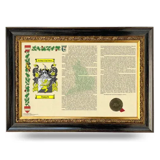 Dymyck Armorial Landscape Framed - Heirloom