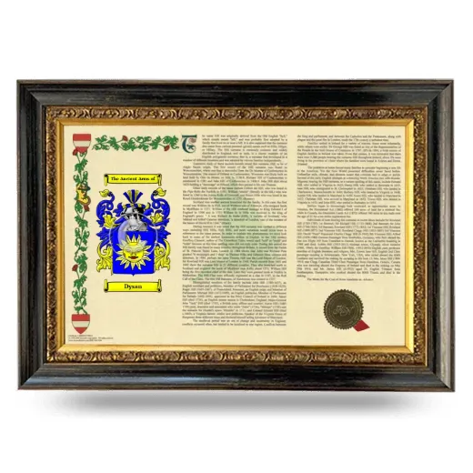 Dysan Armorial Landscape Framed - Heirloom