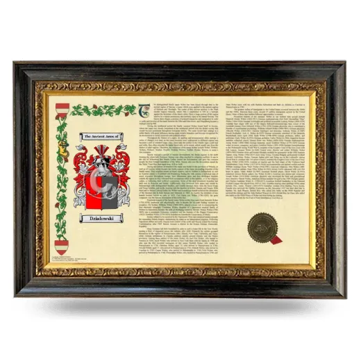 Dzialowski Armorial Landscape Framed - Heirloom
