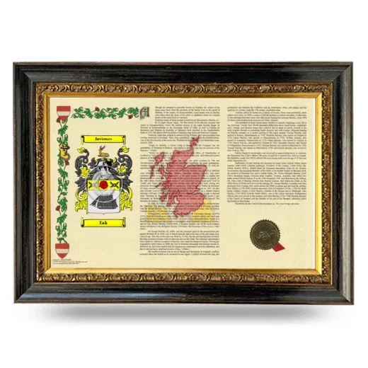 Eak Armorial Landscape Framed - Heirloom