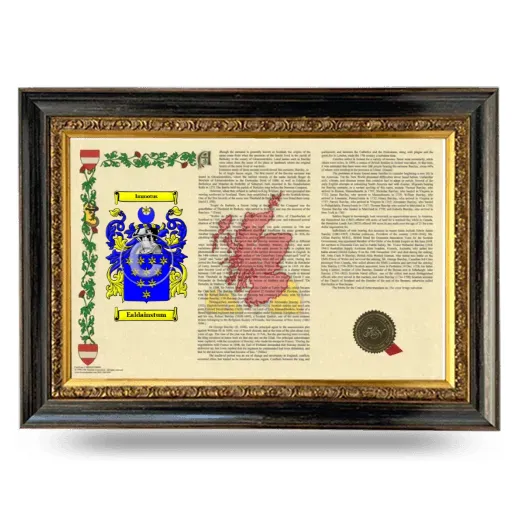 Ealdainstum Armorial Landscape Framed - Heirloom