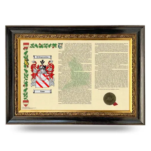 Eans Armorial Landscape Framed - Heirloom