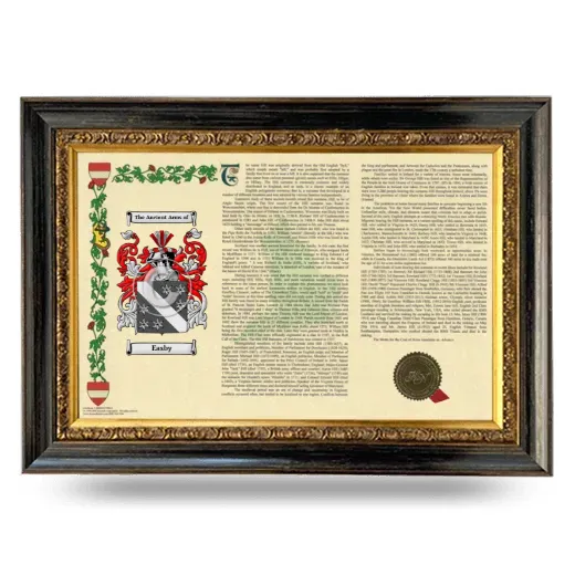 Easby Armorial Landscape Framed - Heirloom