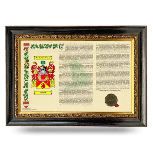 Easdon Armorial Landscape Framed - Heirloom