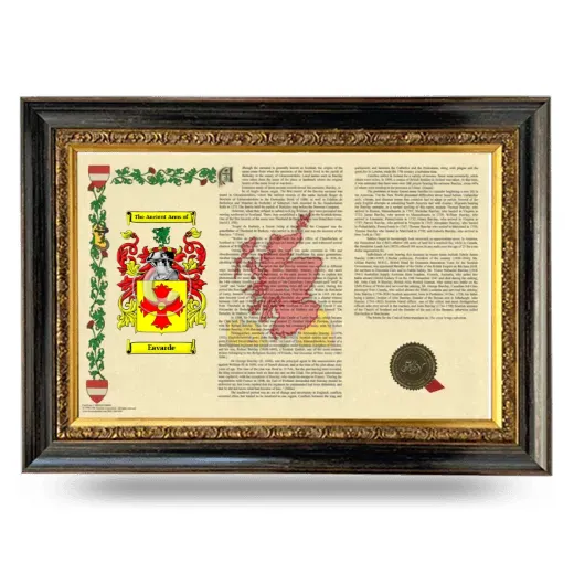 Eavarde Armorial Landscape Framed - Heirloom