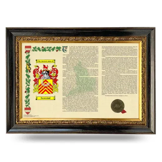 Eaversind Armorial Landscape Framed - Heirloom