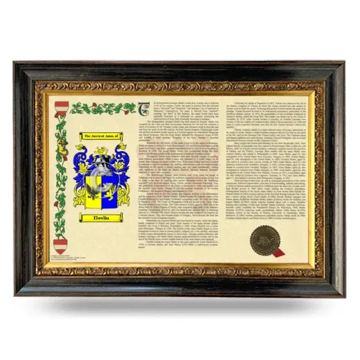 Eberlin Armorial Landscape Framed - Heirloom