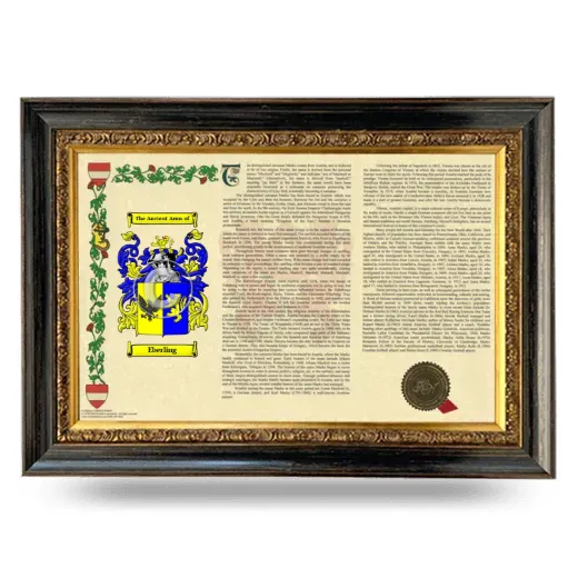 Eberling Armorial Landscape Framed - Heirloom
