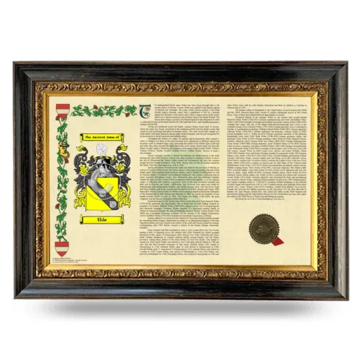 Eble Armorial Landscape Framed - Heirloom