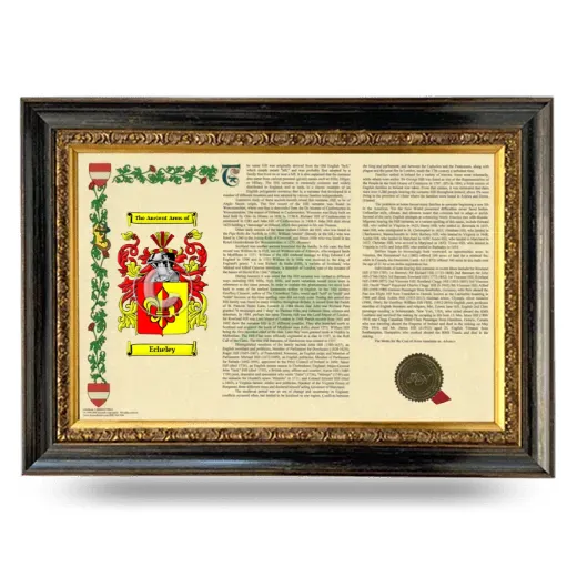 Echeley Armorial Landscape Framed - Heirloom
