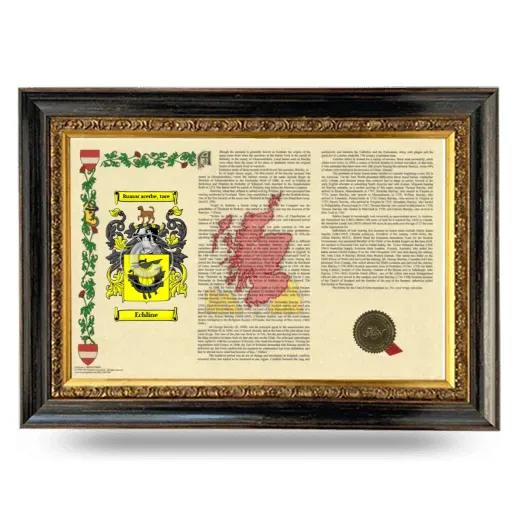Echline Armorial Landscape Framed - Heirloom
