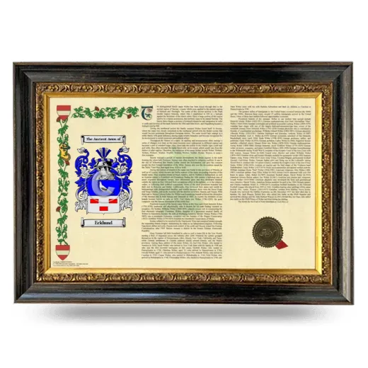 Ecklund Armorial Landscape Framed - Heirloom