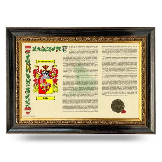 Eckly Armorial Landscape Framed - Heirloom