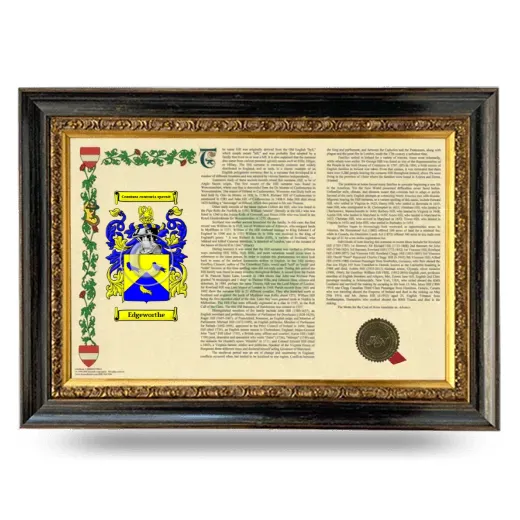 Edgeworthe Armorial Landscape Framed - Heirloom